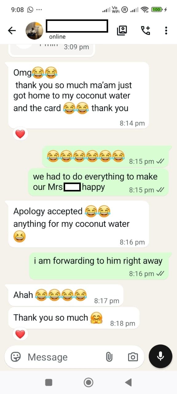 Coconut Water customer review 6